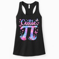 Cutie Pi Day Toddler Math Teacher Student Butterfly Pi 3.14 Womens Tank Top