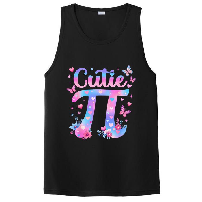 Cutie Pi Day Toddler Math Teacher Student Butterfly Pi 3.14 PosiCharge Competitor Tank