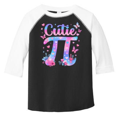 Cutie Pi Day Toddler Math Teacher Student Butterfly Pi 3.14 Toddler Fine Jersey T-Shirt