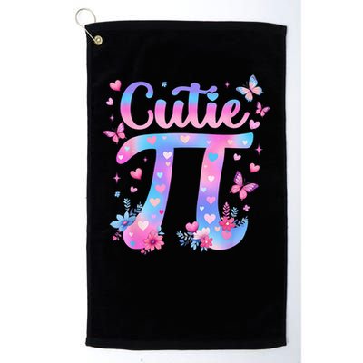 Cutie Pi Day Toddler Math Teacher Student Butterfly Pi 3.14 Golf Towel