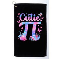 Cutie Pi Day Toddler Math Teacher Student Butterfly Pi 3.14 Golf Towel