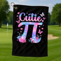 Cutie Pi Day Toddler Math Teacher Student Butterfly Pi 3.14 Golf Towel