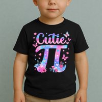 Cutie Pi Day Toddler Math Teacher Student Butterfly Pi 3.14 Toddler T-Shirt
