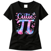 Cutie Pi Day Toddler Math Teacher Student Butterfly Pi 3.14 Womens T-Shirt