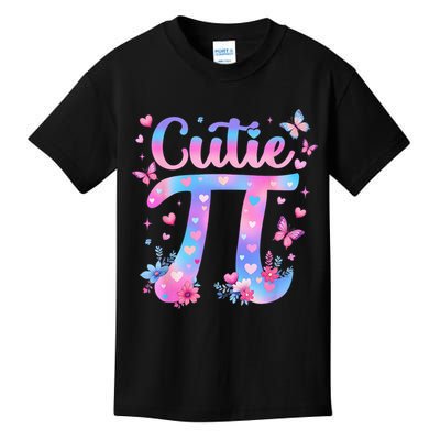 Cutie Pi Day Toddler Math Teacher Student Butterfly Pi 3.14 Kids T-Shirt