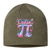 Cutie Pi Day Toddler Math Teacher Student Butterfly Pi 3.14 Sustainable Beanie
