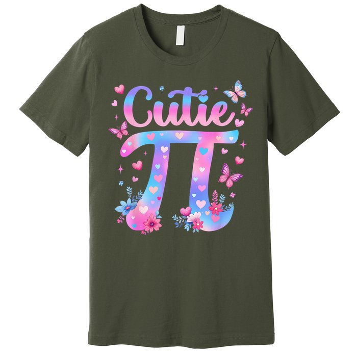 Cutie Pi Day Toddler Math Teacher Student Butterfly Pi 3.14 Premium T-Shirt