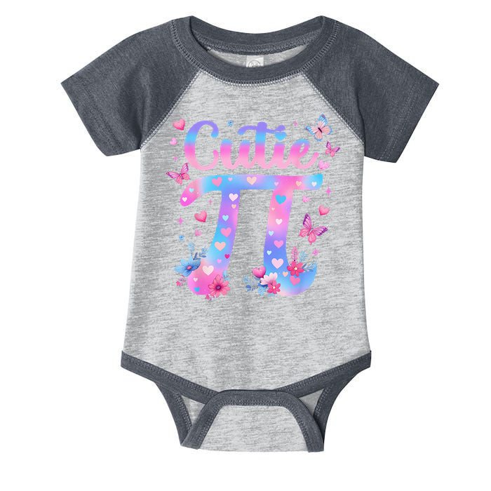 Cutie Pi Day Toddler Math Teacher Student Butterfly Pi 3.14 Infant Baby Jersey Bodysuit