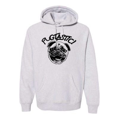 Cute Pug Drawing Pugtastic Premium Hoodie