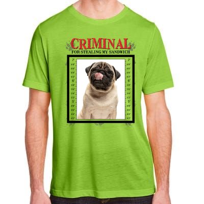 Custom Photo Dog Criminal For Stealing My Sandwich Adult ChromaSoft Performance T-Shirt