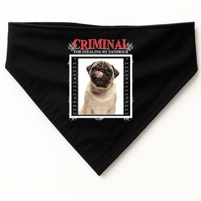 Custom Photo Dog Criminal For Stealing My Sandwich USA-Made Doggie Bandana
