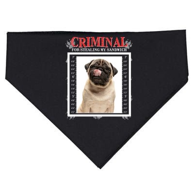 Custom Photo Dog Criminal For Stealing My Sandwich USA-Made Doggie Bandana