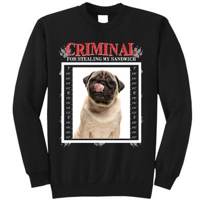 Custom Photo Dog Criminal For Stealing My Sandwich Sweatshirt