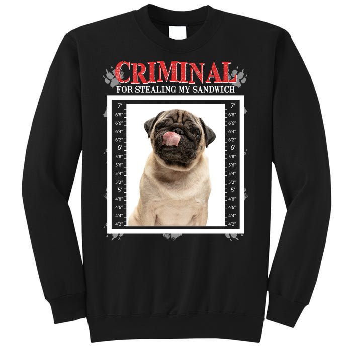 Custom Photo Dog Criminal For Stealing My Sandwich Sweatshirt