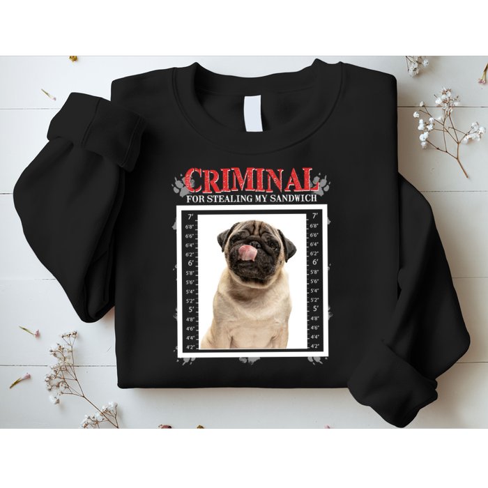 Custom Photo Dog Criminal For Stealing My Sandwich Sweatshirt
