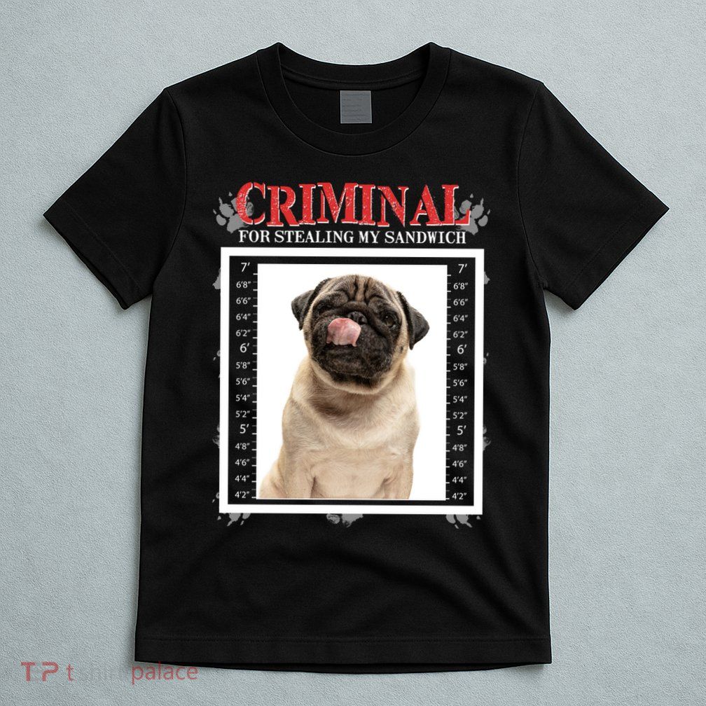 Custom Photo Dog Criminal For Stealing My Sandwich T-Shirt