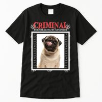 Custom Photo Dog Criminal For Stealing My Sandwich Tall T-Shirt