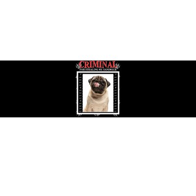 Custom Photo Dog Criminal For Stealing My Sandwich Bumper Sticker