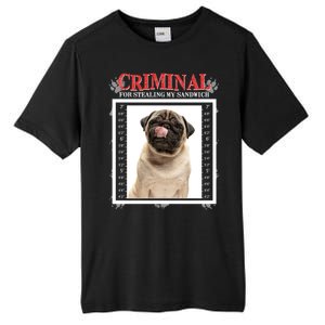 Custom Photo Dog Criminal For Stealing My Sandwich Tall Fusion ChromaSoft Performance T-Shirt