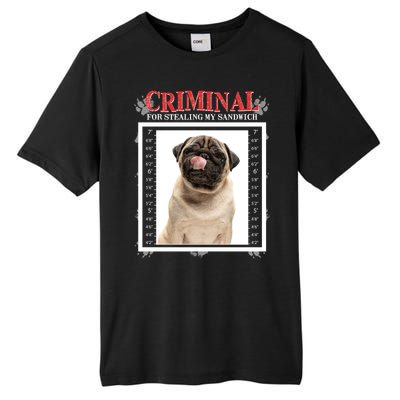 Custom Photo Dog Criminal For Stealing My Sandwich Tall Fusion ChromaSoft Performance T-Shirt