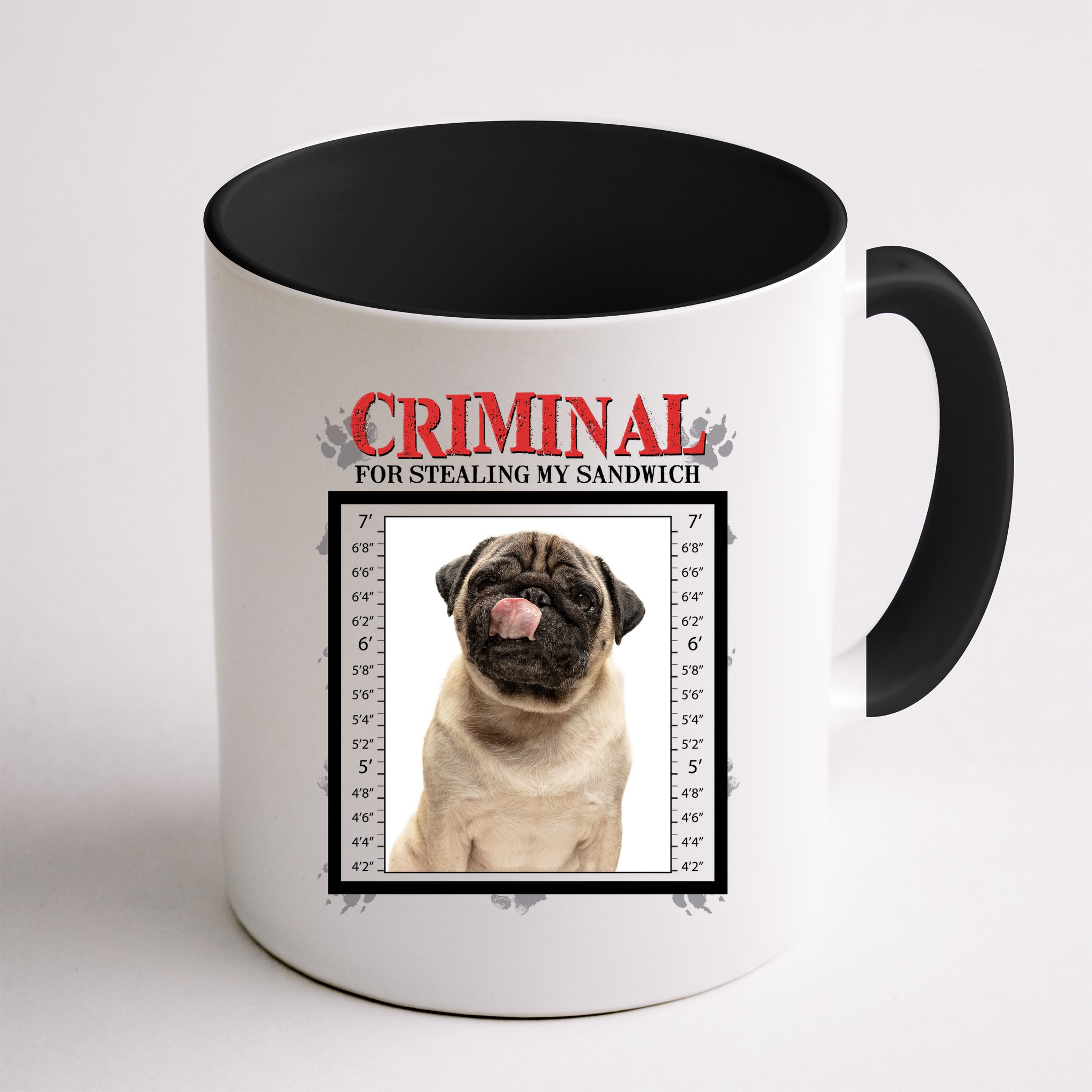 Custom Photo Dog Criminal For Stealing My Sandwich Mug