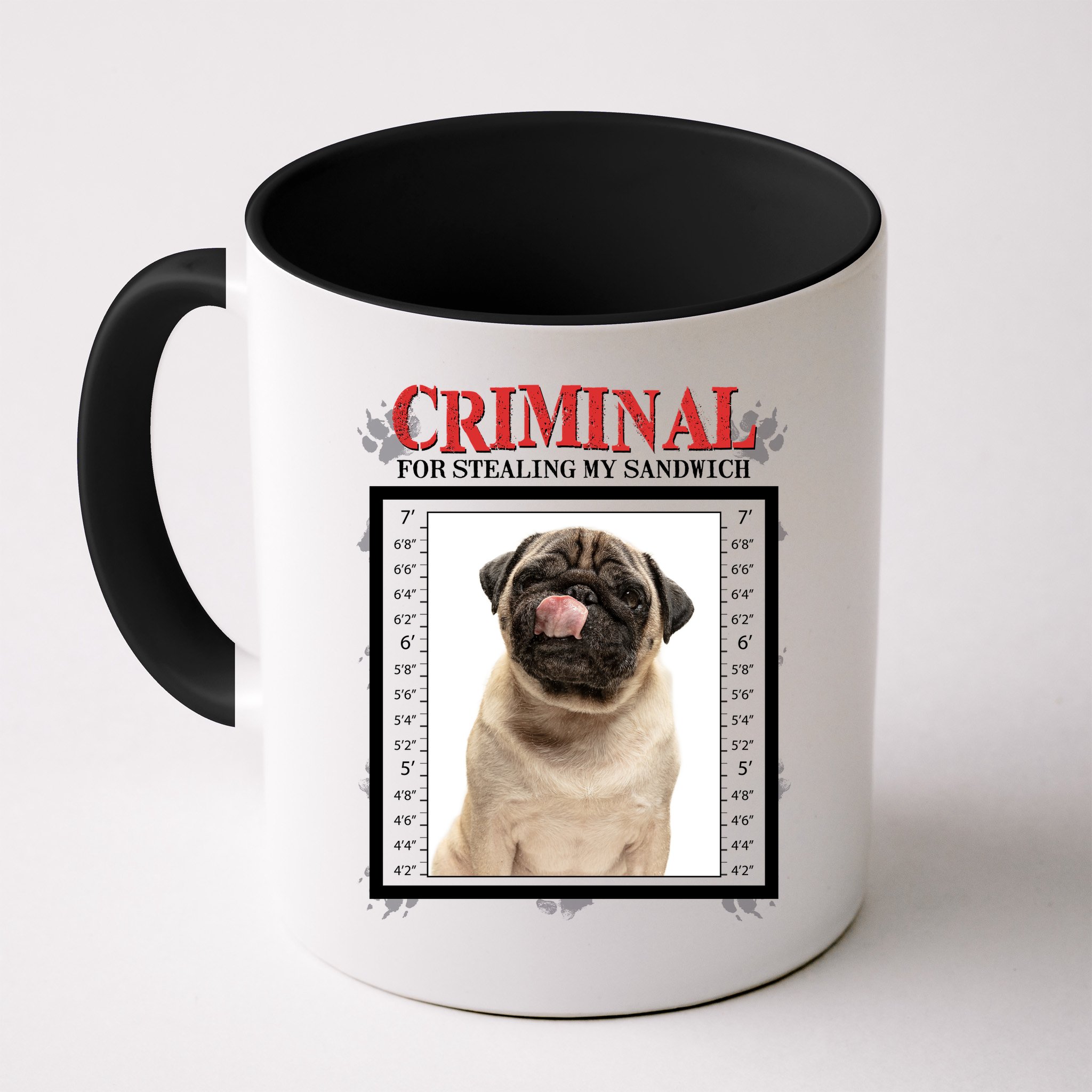 Custom Photo Dog Criminal For Stealing My Sandwich Mug