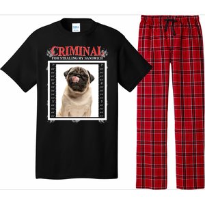 Custom Photo Dog Criminal For Stealing My Sandwich Pajama Set