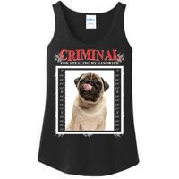 Custom Photo Dog Criminal For Stealing My Sandwich Ladies Essential Tank