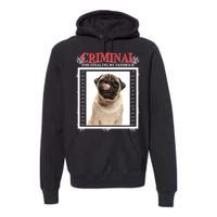 Custom Photo Dog Criminal For Stealing My Sandwich Premium Hoodie