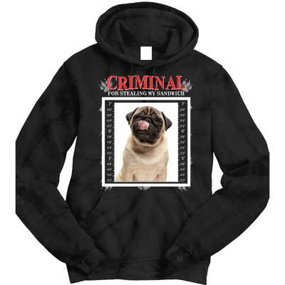 Custom Photo Dog Criminal For Stealing My Sandwich Tie Dye Hoodie