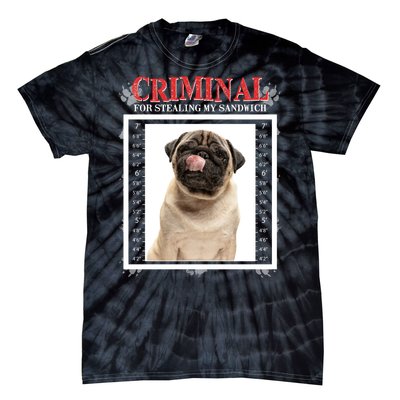 Custom Photo Dog Criminal For Stealing My Sandwich Tie-Dye T-Shirt