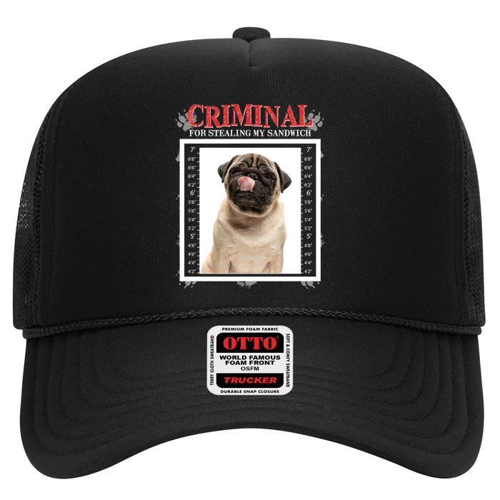 Custom Photo Dog Criminal For Stealing My Sandwich Trucker Hat