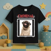 Custom Photo Dog Criminal For Stealing My Sandwich Toddler T-Shirt