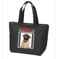 Custom Photo Dog Criminal For Stealing My Sandwich Zip Tote Bag