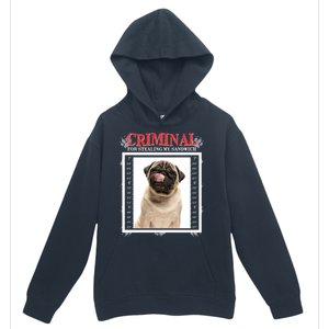 Custom Photo Dog Criminal For Stealing My Sandwich Urban Pullover Hoodie