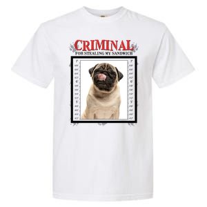 Custom Photo Dog Criminal For Stealing My Sandwich Garment-Dyed Heavyweight T-Shirt