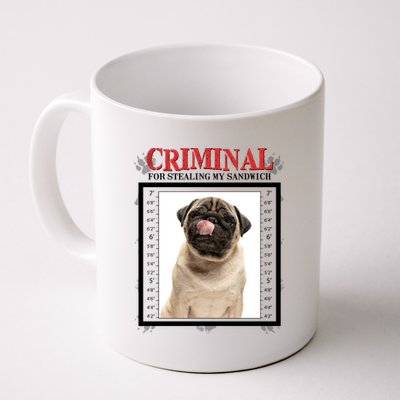 Custom Photo Dog Criminal For Stealing My Sandwich Coffee Mug