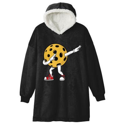 Cute Pickleball Design For Men Women Dab Pickleball Player Hooded Wearable Blanket