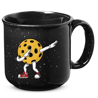 Cute Pickleball Design For Men Women Dab Pickleball Player 15oz Campfire Ceramic Mug