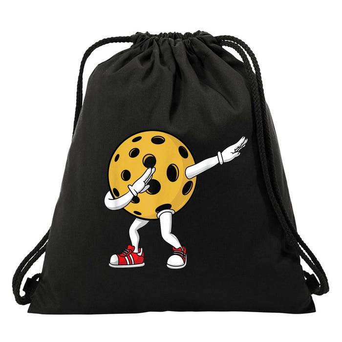 Cute Pickleball Design For Men Women Dab Pickleball Player Drawstring Bag