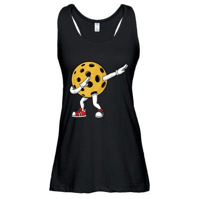 Cute Pickleball Design For Men Women Dab Pickleball Player Ladies Essential Flowy Tank