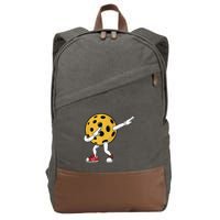 Cute Pickleball Design For Men Women Dab Pickleball Player Cotton Canvas Backpack