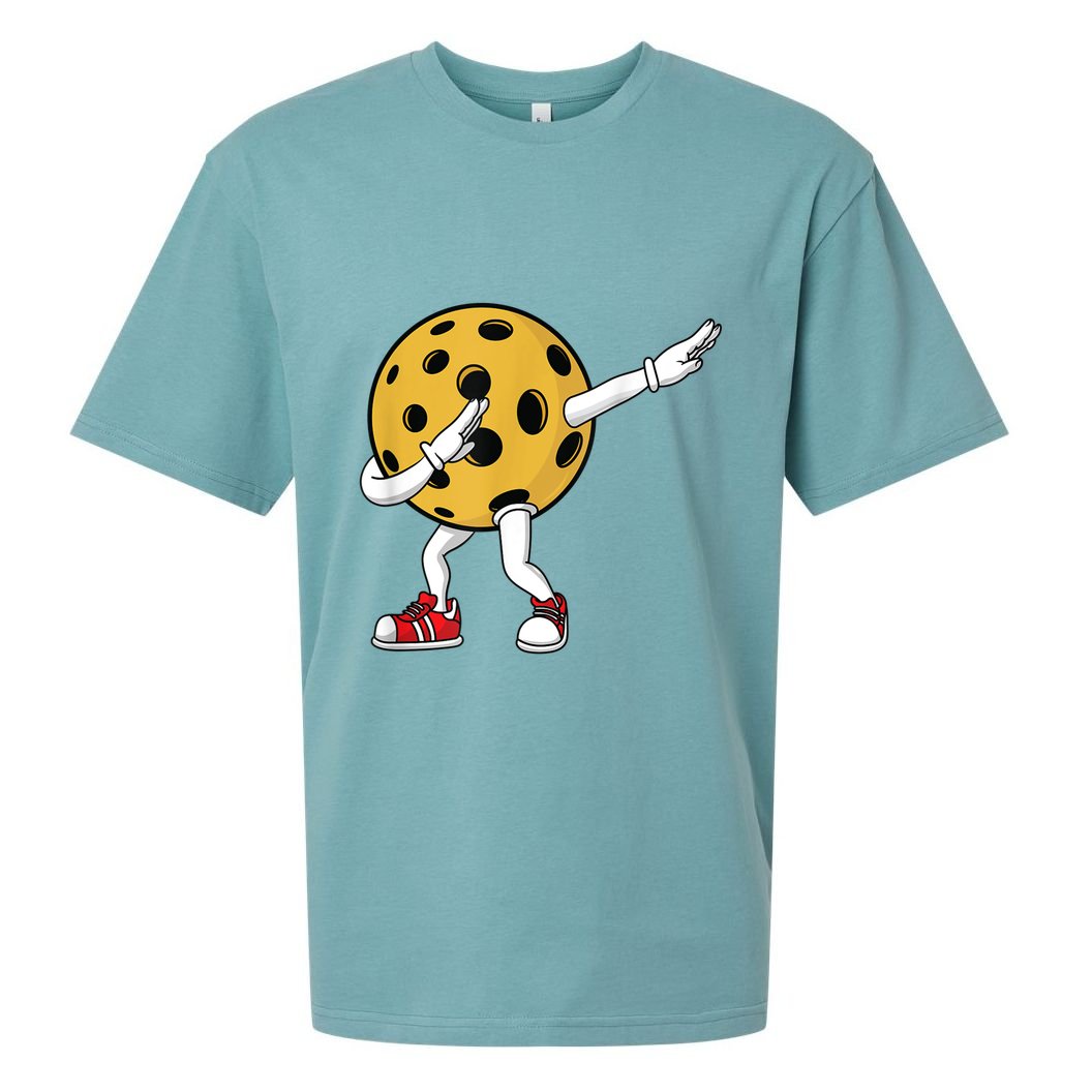 Cute Pickleball Design For Men Women Dab Pickleball Player Sueded Cloud Jersey T-Shirt