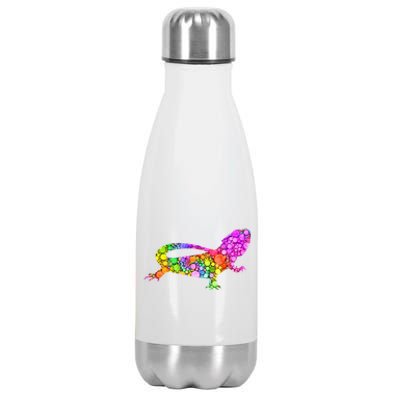 Colorful Polka Dot Bearded Dragon International Dot Day Meaningful Gift Stainless Steel Insulated Water Bottle