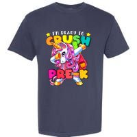 Crush PreK Dabbing Unicorn Back To School Girl Garment-Dyed Heavyweight T-Shirt