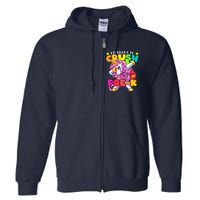 Crush PreK Dabbing Unicorn Back To School Girl Full Zip Hoodie