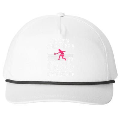 Cool Pickleball Design Pickleball Player Snapback Five-Panel Rope Hat