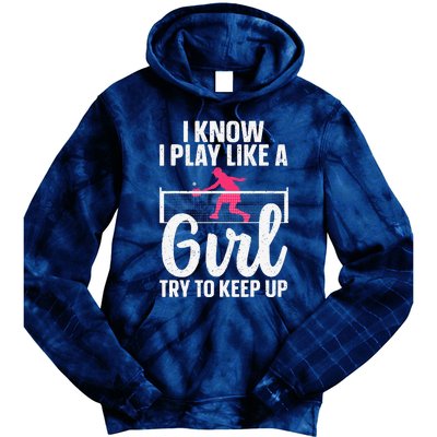 Cool Pickleball Design Pickleball Player Tie Dye Hoodie