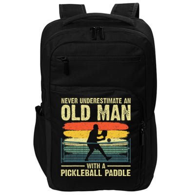 Cool Pickleball Design Grandpa Pickleball Player Impact Tech Backpack