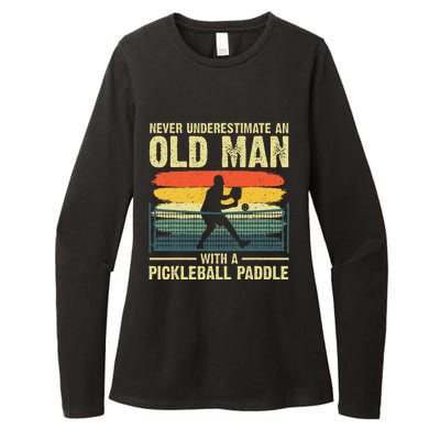 Cool Pickleball Design Grandpa Pickleball Player Womens CVC Long Sleeve Shirt